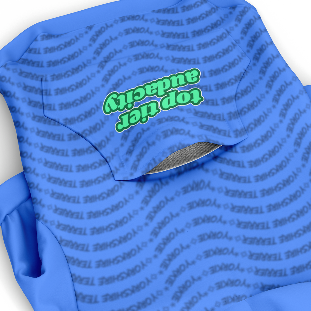 Yorkie Top Tier Hoodie | 95% Recycled | Heritage Series - Blue
