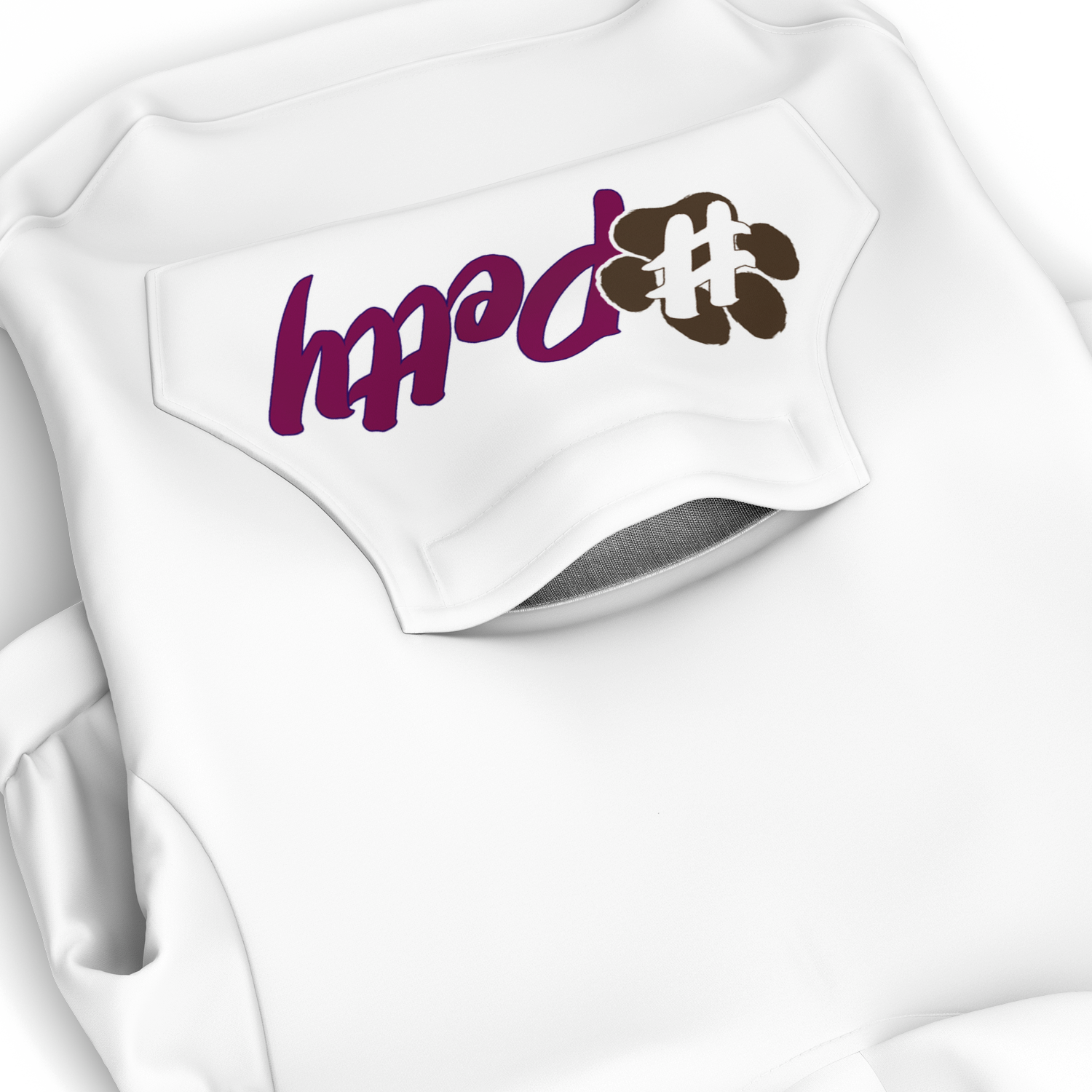 #Petty Paw Zip Hoodie | Recycled Fiber | Radical Audacity - White