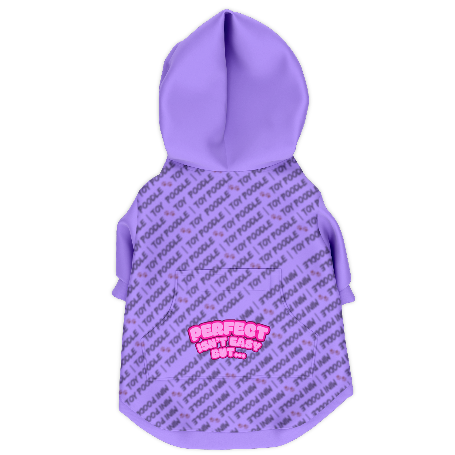 Poodle Perfect Isn't Hoodie | 95% Recycled | Heritage Series - Lt Purple