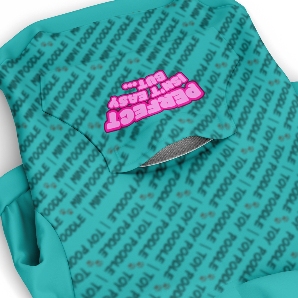 Poodle Perfect Isn't Hoodie | 95% Recycled | Heritage Series - Teal