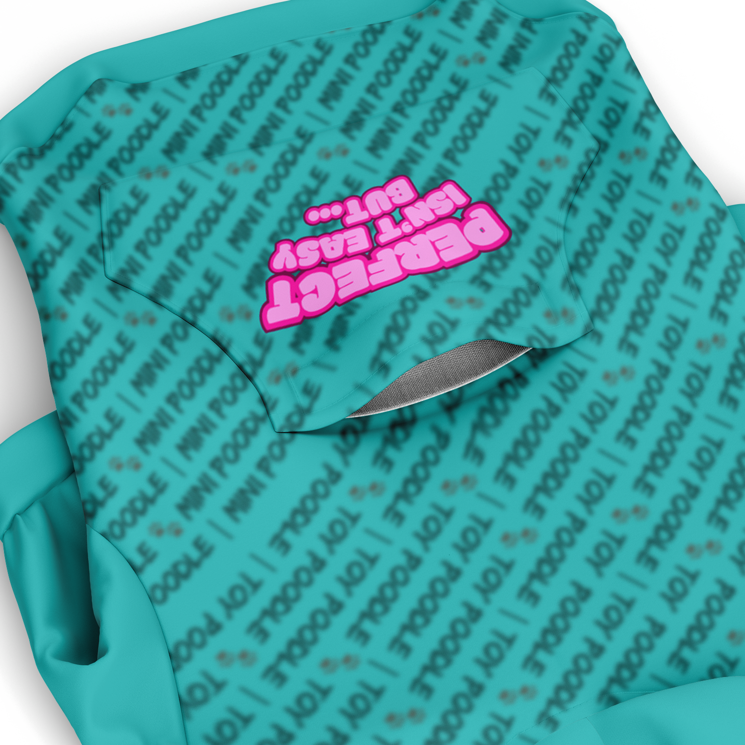 Poodle Perfect Isn't Hoodie | 95% Recycled | Heritage Series - Teal