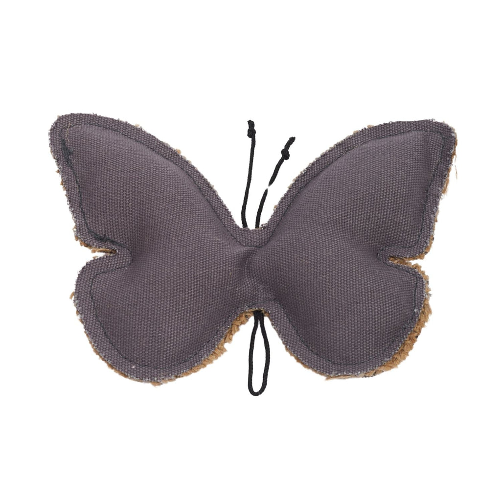 Jute & Canvas Butterfly Dog Toy | Durable Natural Fiber Chew for Small Dogs | by Country Living