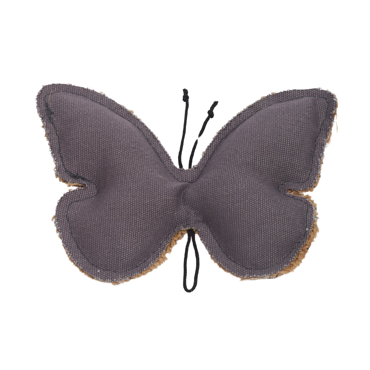 Jute & Canvas Butterfly Dog Toy | Durable Natural Fiber Chew for Small Dogs | by Country Living