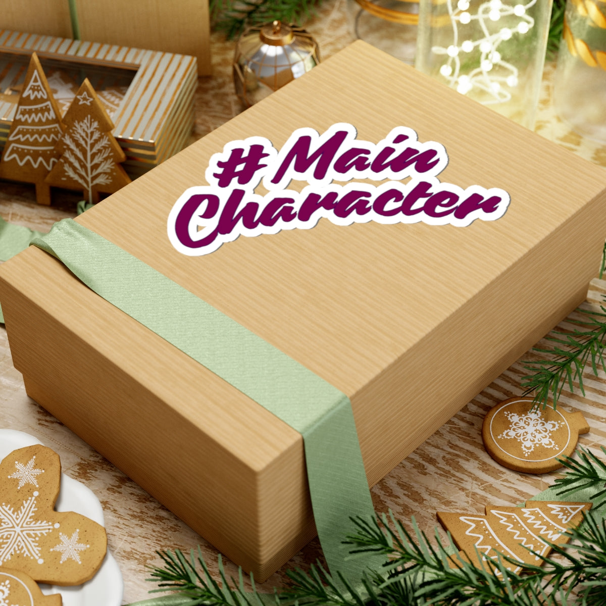 #MainCharacter Energy Glossy Sticker – The Ultimate Sassy Dog Parent Decal