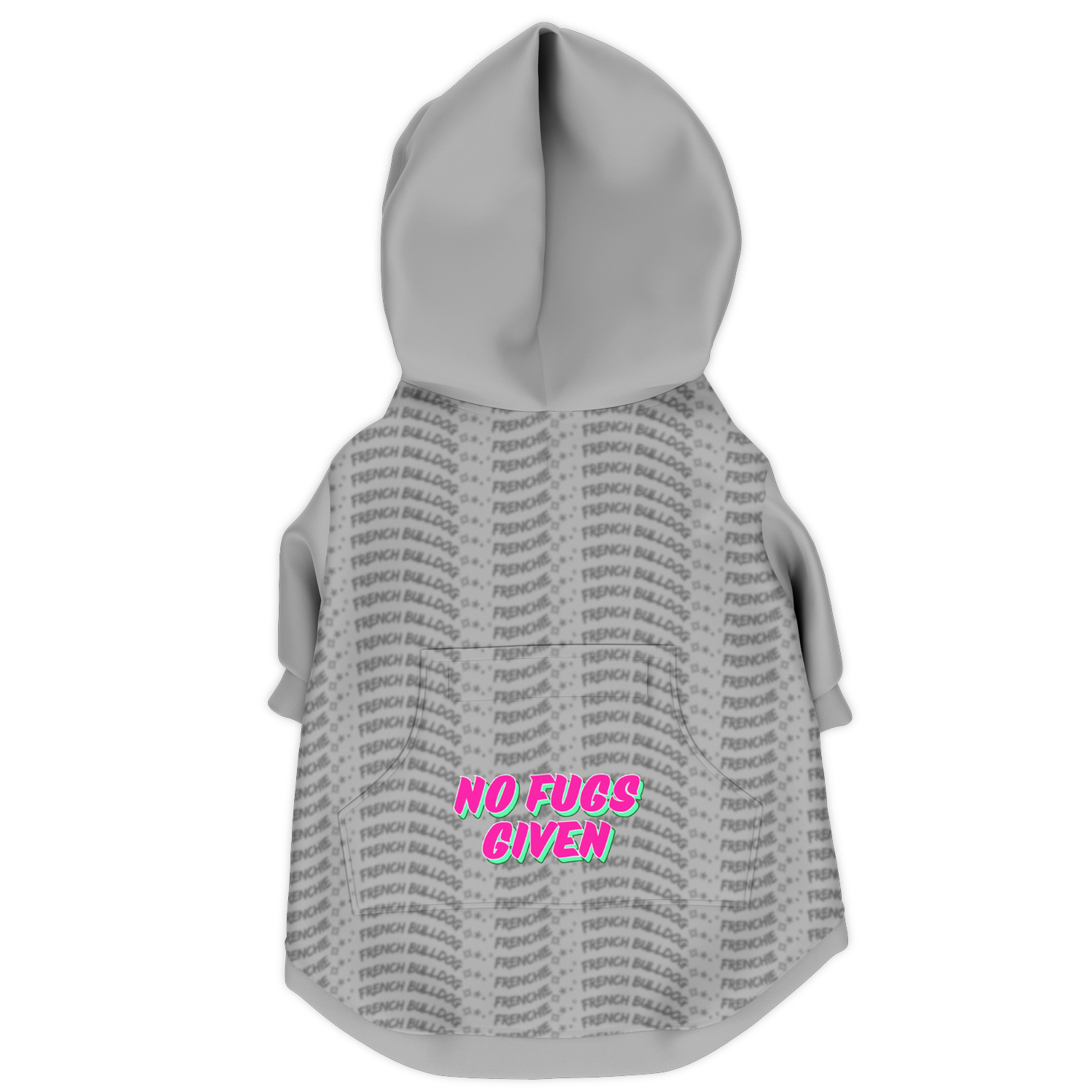 Frenchie No Fug Hoodie | 95% Recycled | Lt Grey