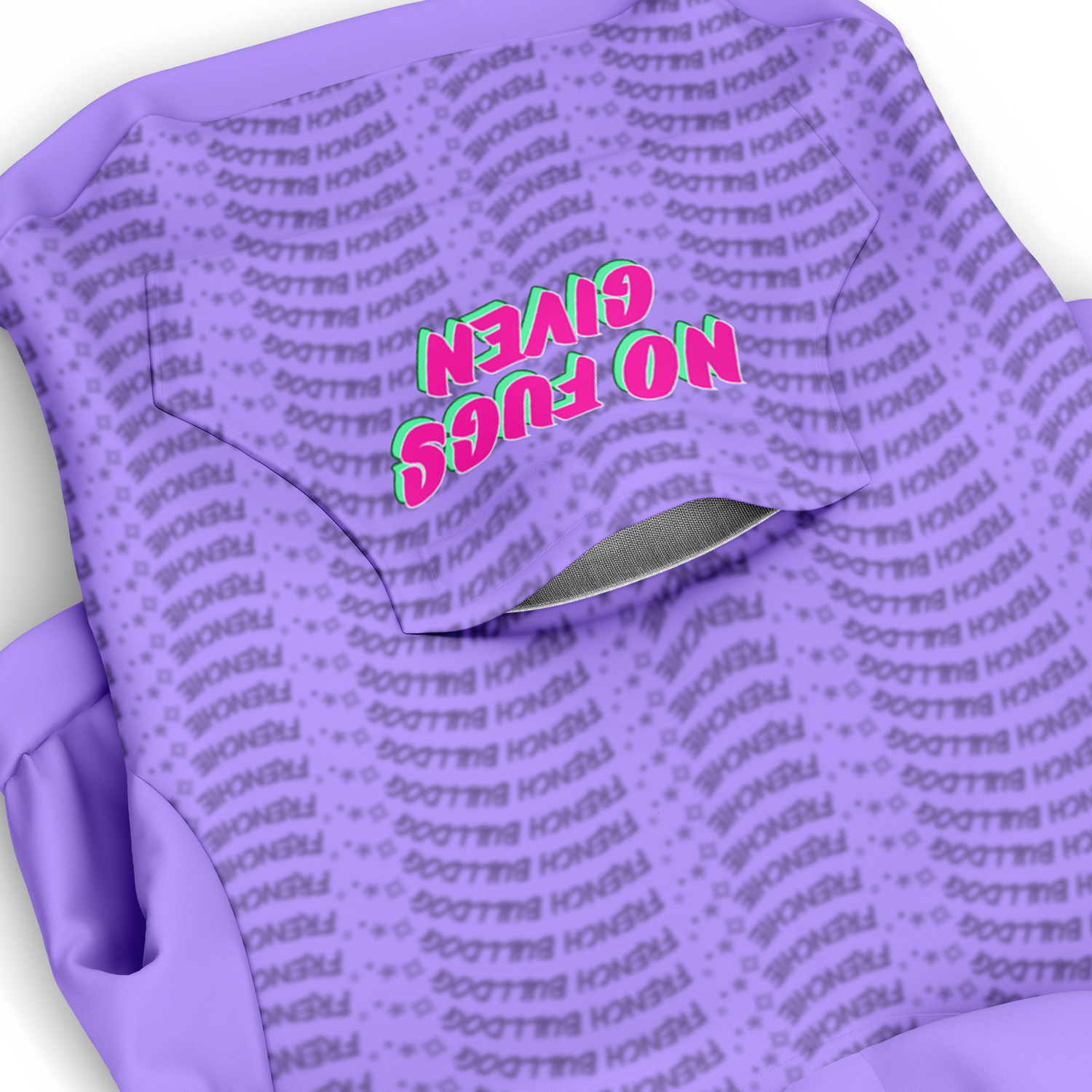 Frenchie No Fug Hoodie | 95% Recycled | Lt Purple