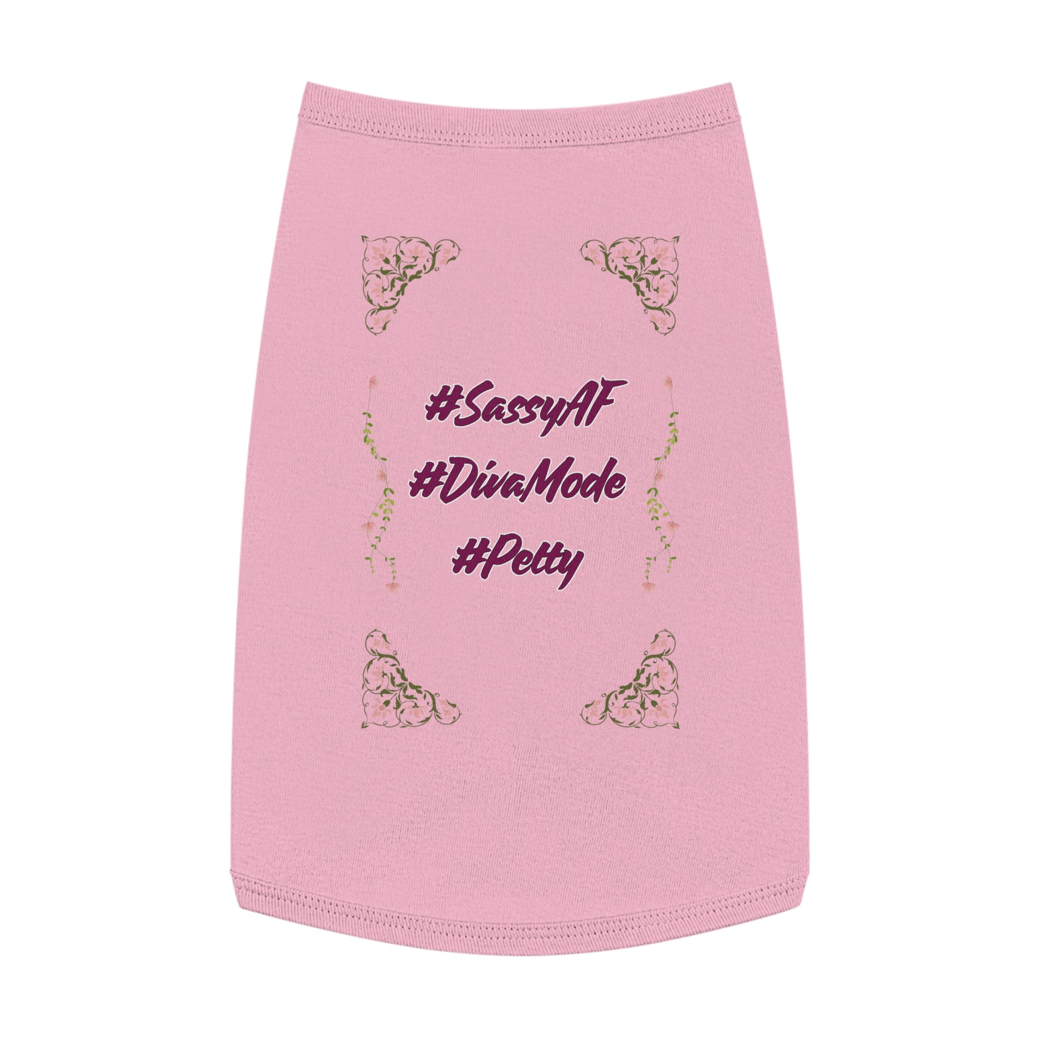 Floral Sass Trifecta Tank Top | Cotton Base - Black, White, Pink, Heather
