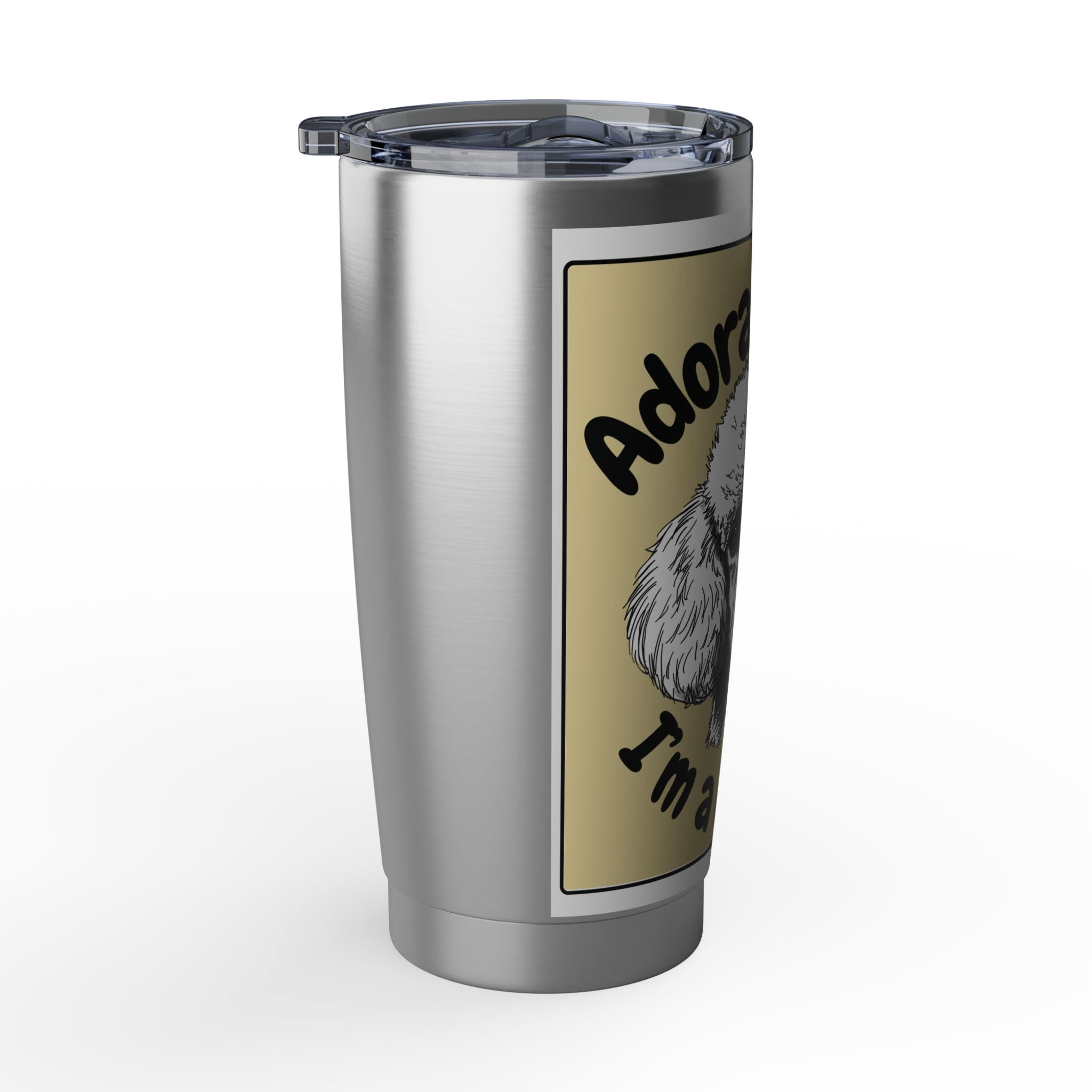 The "Pure Adorable" Poodle Tumbler - 20oz