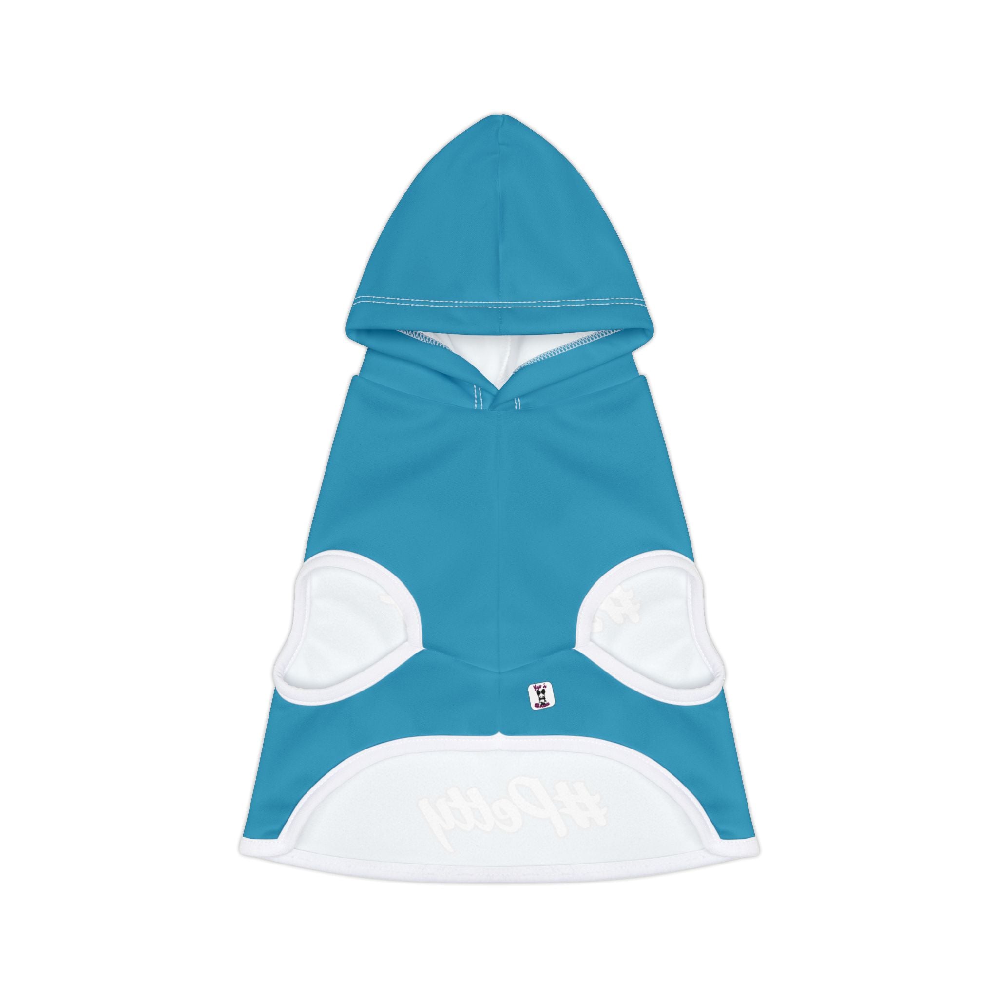 "Sass Trifecta" Vibrant Teal Hoodie –  Small Dog Fashion