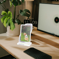 Checker Border Custom Portrait Memento - 6in Tall - Acrylic