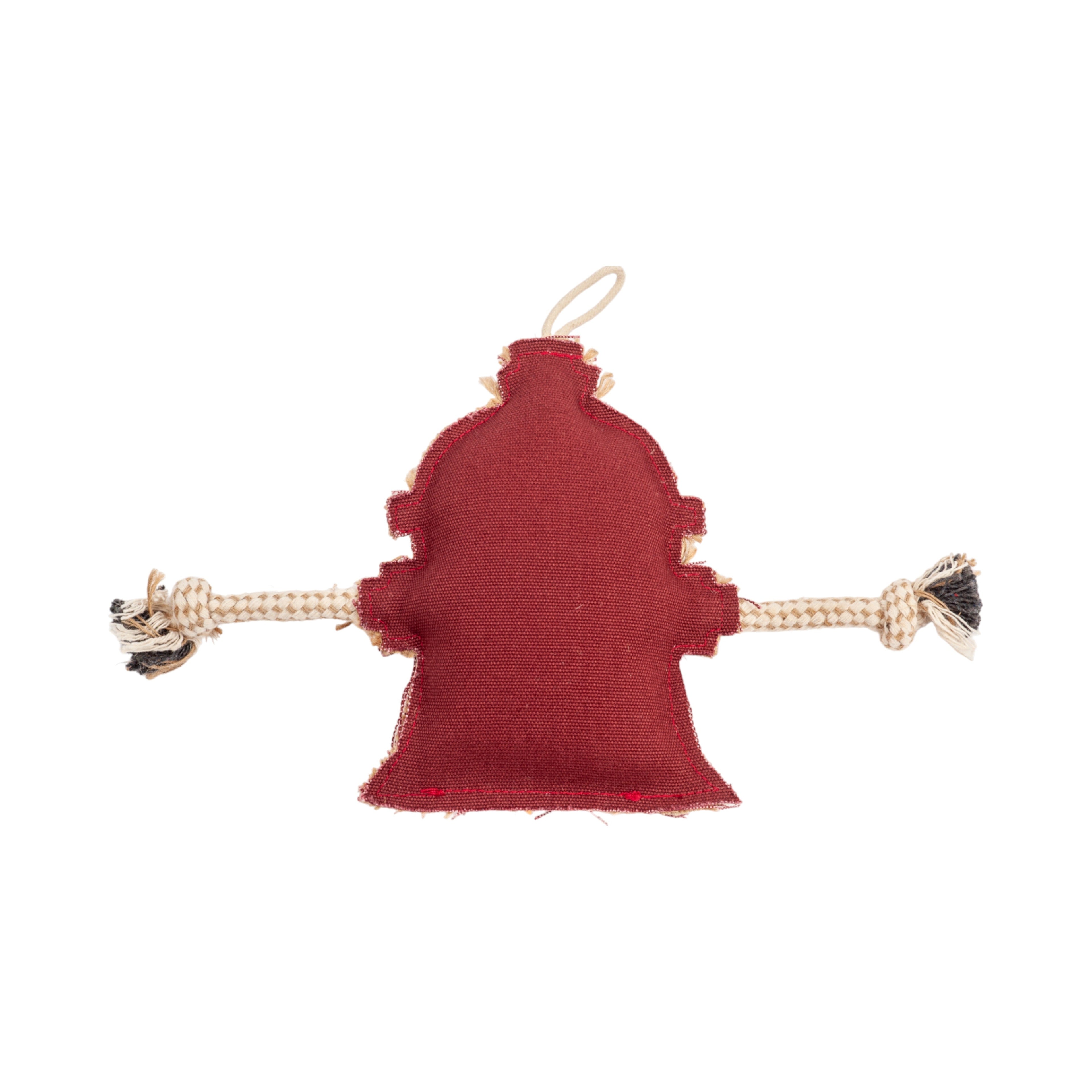 Jute & Canvas Fire Hydrant Dog Toy | Durable Natural Fiber Chew for Small Dogs | Country Living Canvas