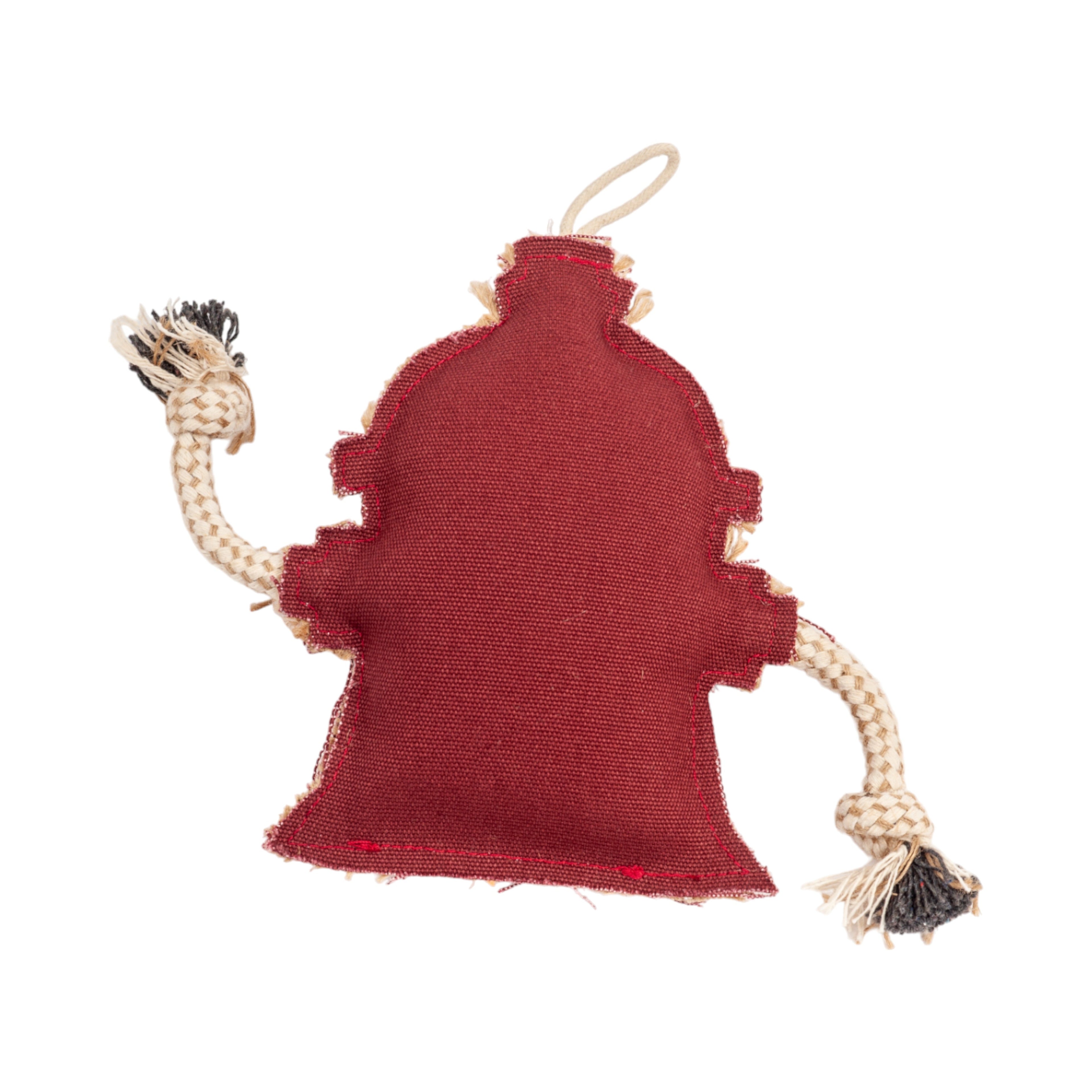 Jute & Canvas Fire Hydrant Dog Toy | Durable Natural Fiber Chew for Small Dogs | Country Living Canvas