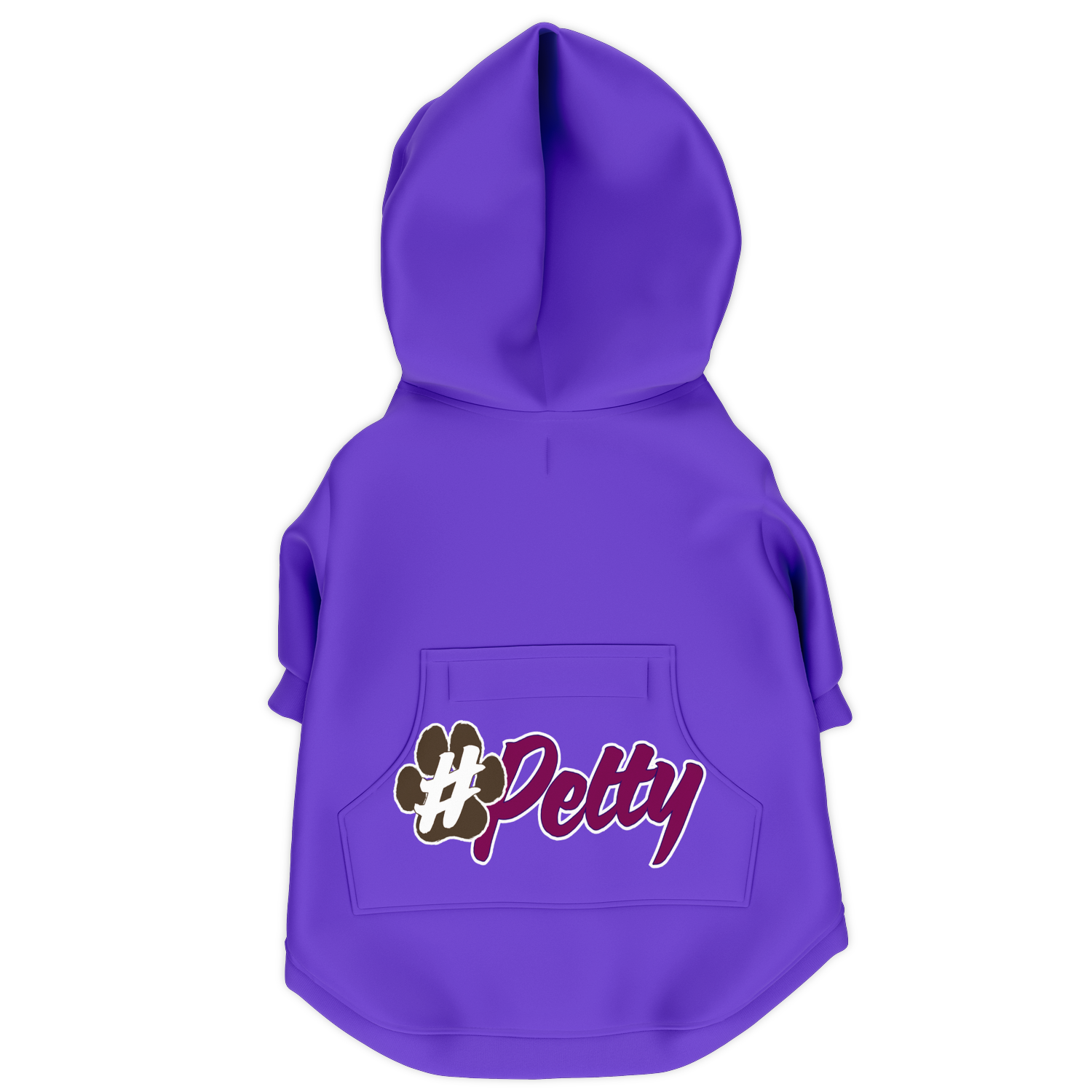 #Petty Paw Zip Hoodie | Recycled Fiber | Radical Audacity - Purple