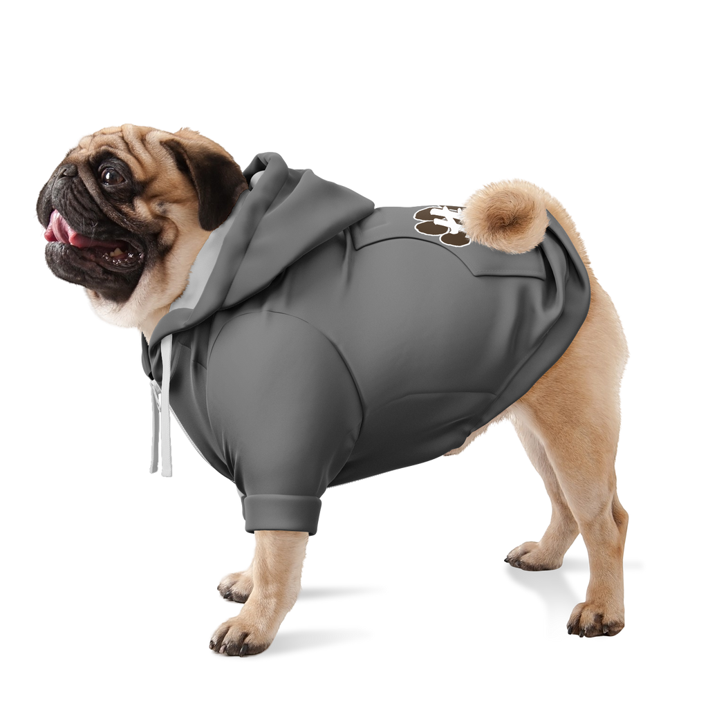 #Petty Paw Zip Hoodie | Recycled Fiber | Radical Audacity - Grey