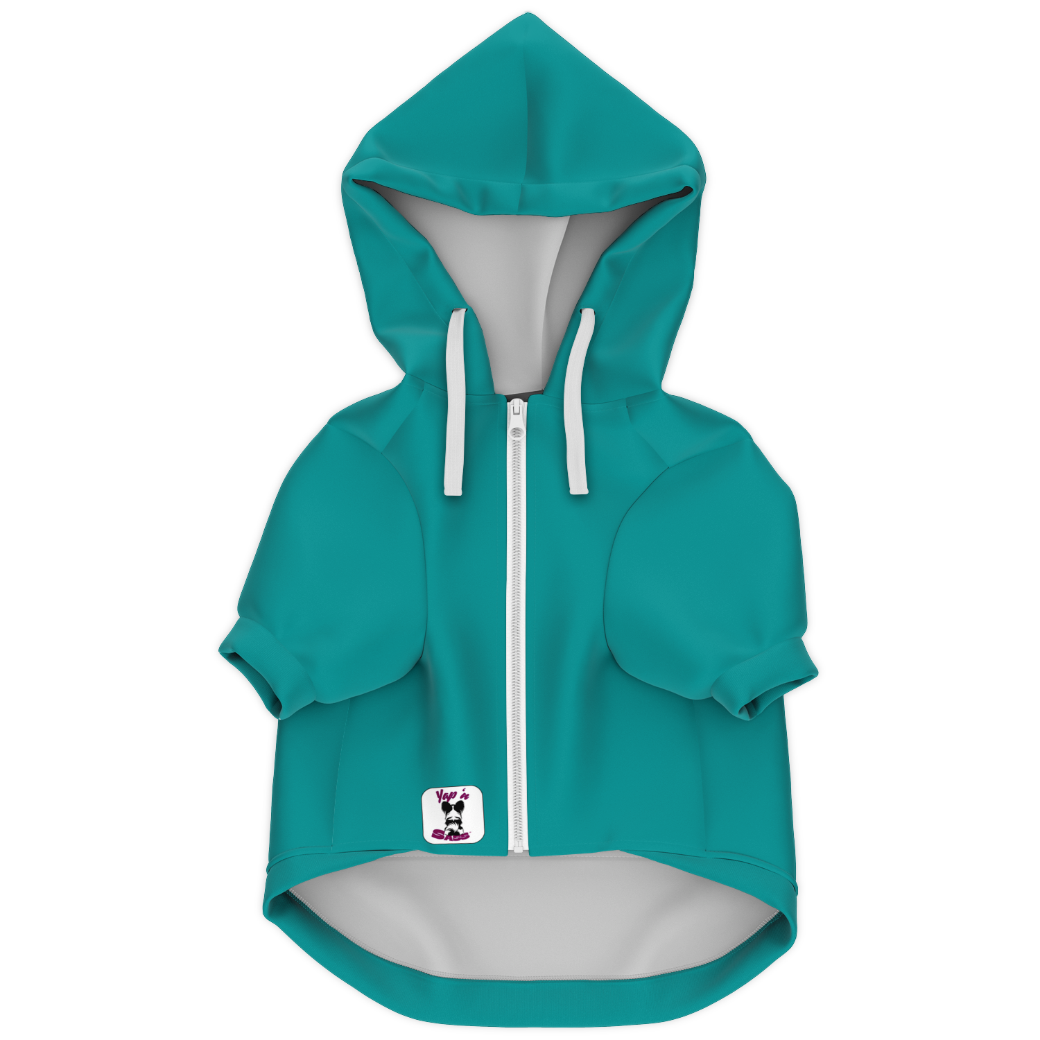 #Petty Paw Zip Hoodie | Recycled Fiber | Radical Audacity - Dk Teal