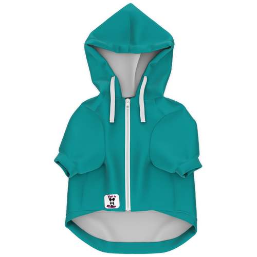 #Petty Paw Zip Hoodie | Recycled Fiber | Radical Audacity - Dk Teal