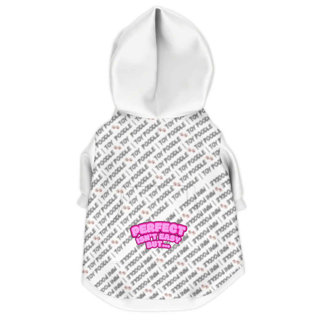 Poodle Perfect Isn't Hoodie | 95% Recycled | Heritage Series - White