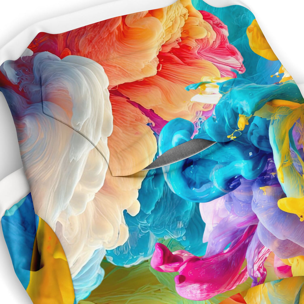 Vibrant Flow Hoodie | Recycled Fiber | All-Over Print