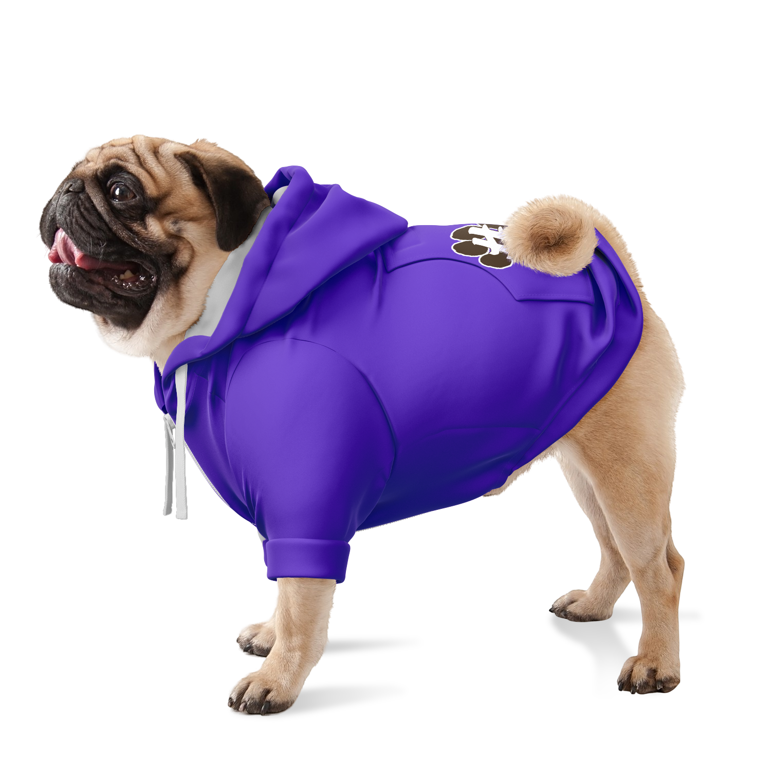 #Petty Paw Zip Hoodie | Recycled Fiber | Radical Audacity - Purple