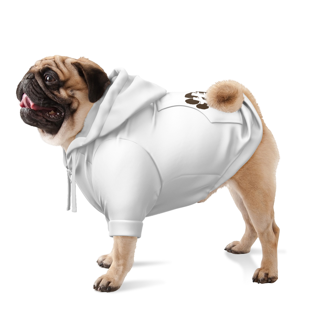 #Petty Paw Zip Hoodie | Recycled Fiber | Radical Audacity - White