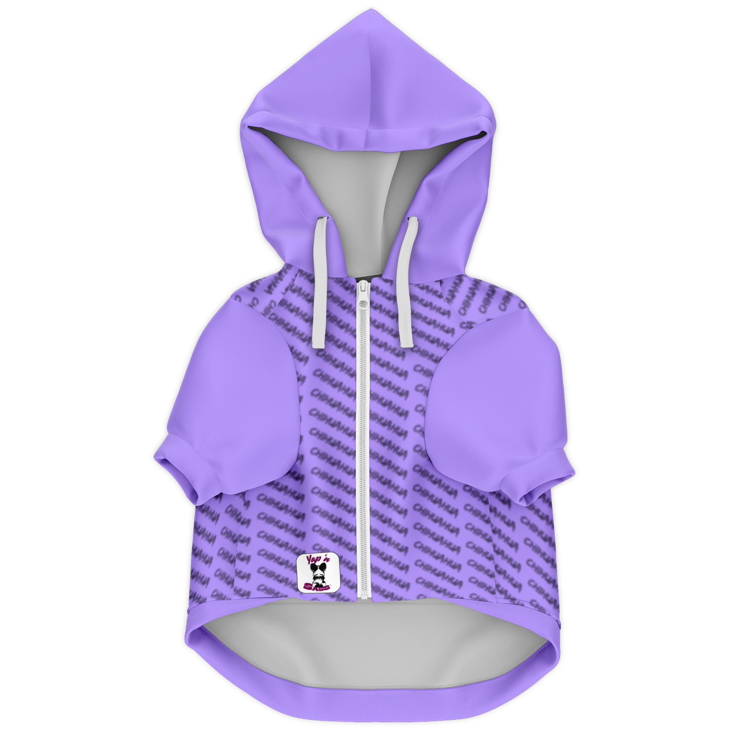 Chihuahua Crash Out Hoodie | Recycled Fiber | King - Lt Purple
