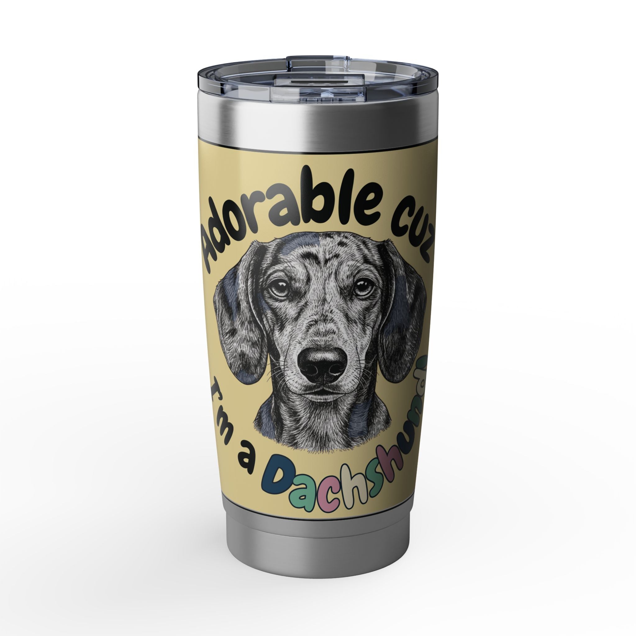 The "Totes Adorable" Dachshund Tumbler - 20oz