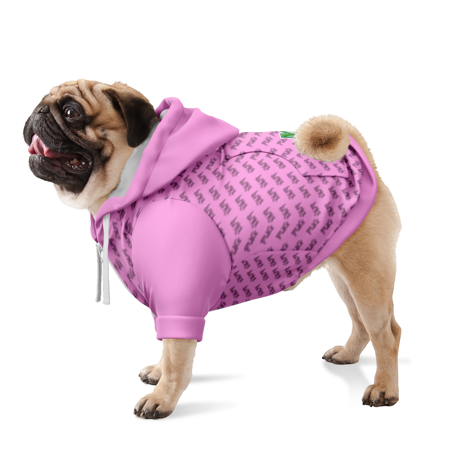Pug Riz Hoodie | 95% Recycled | Heritage Series | Lt Pink