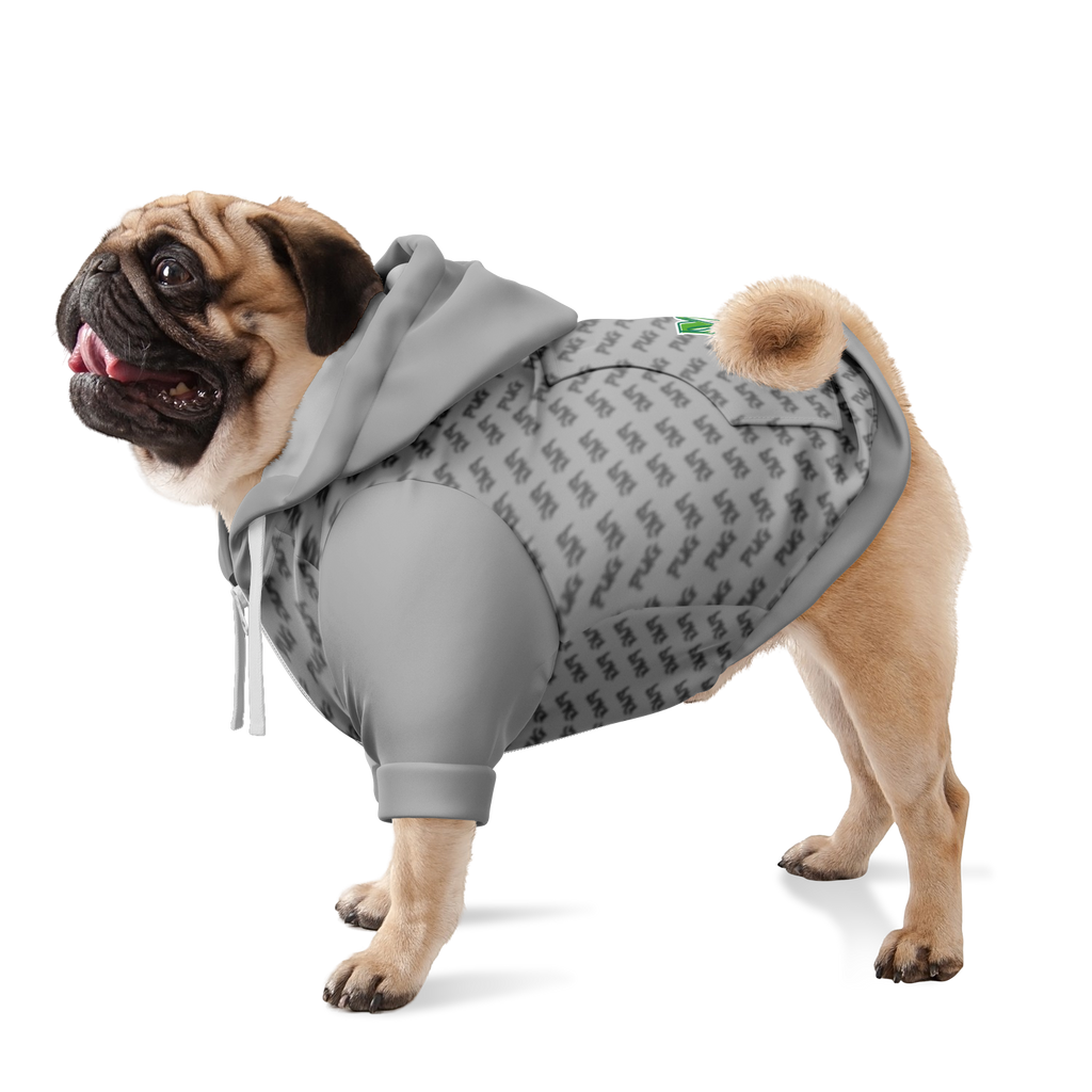 Pug Riz Hoodie | 95% Recycled | Heritage Series|  Lt Grey