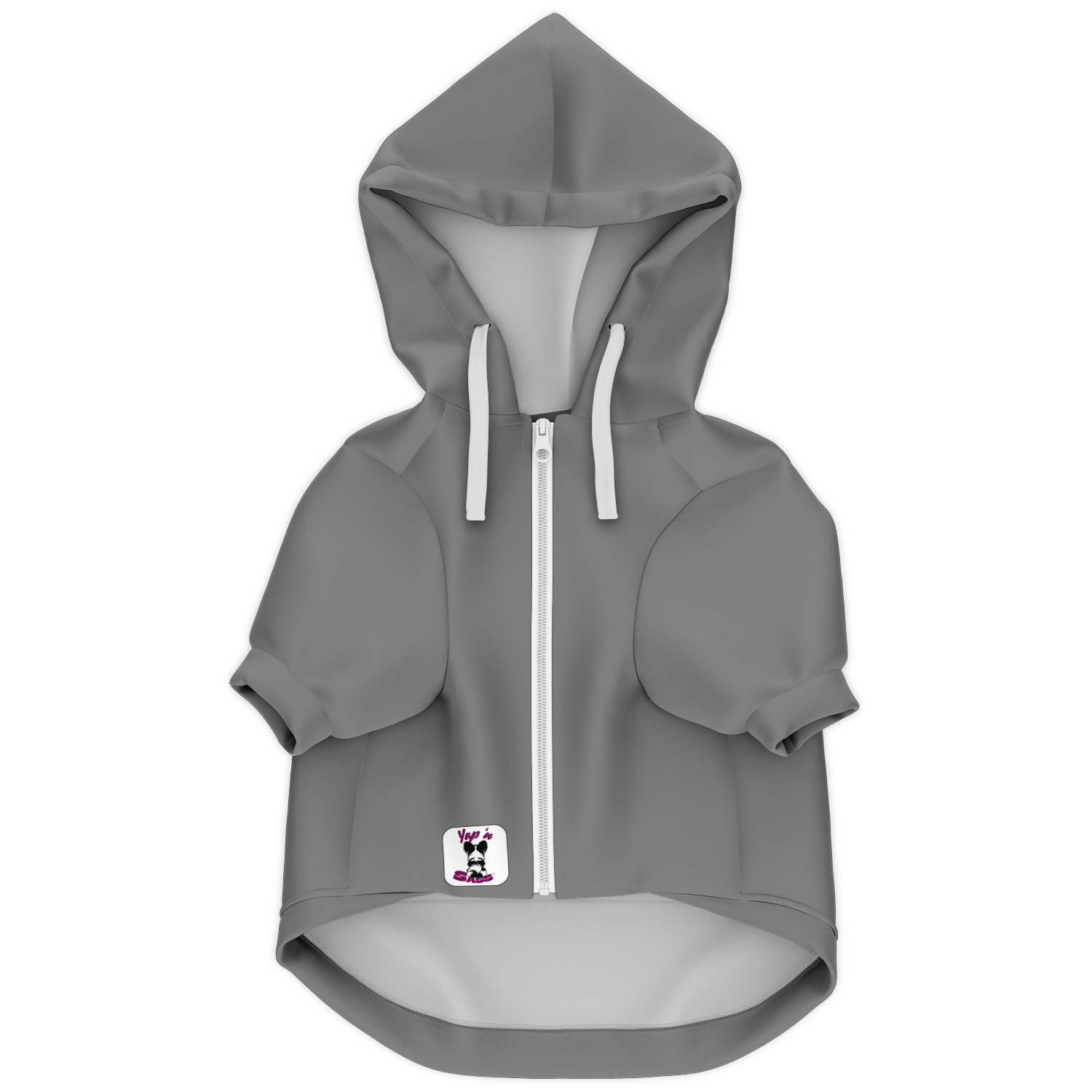 #Petty Paw Zip Hoodie | Recycled Fiber | Radical Audacity - Grey