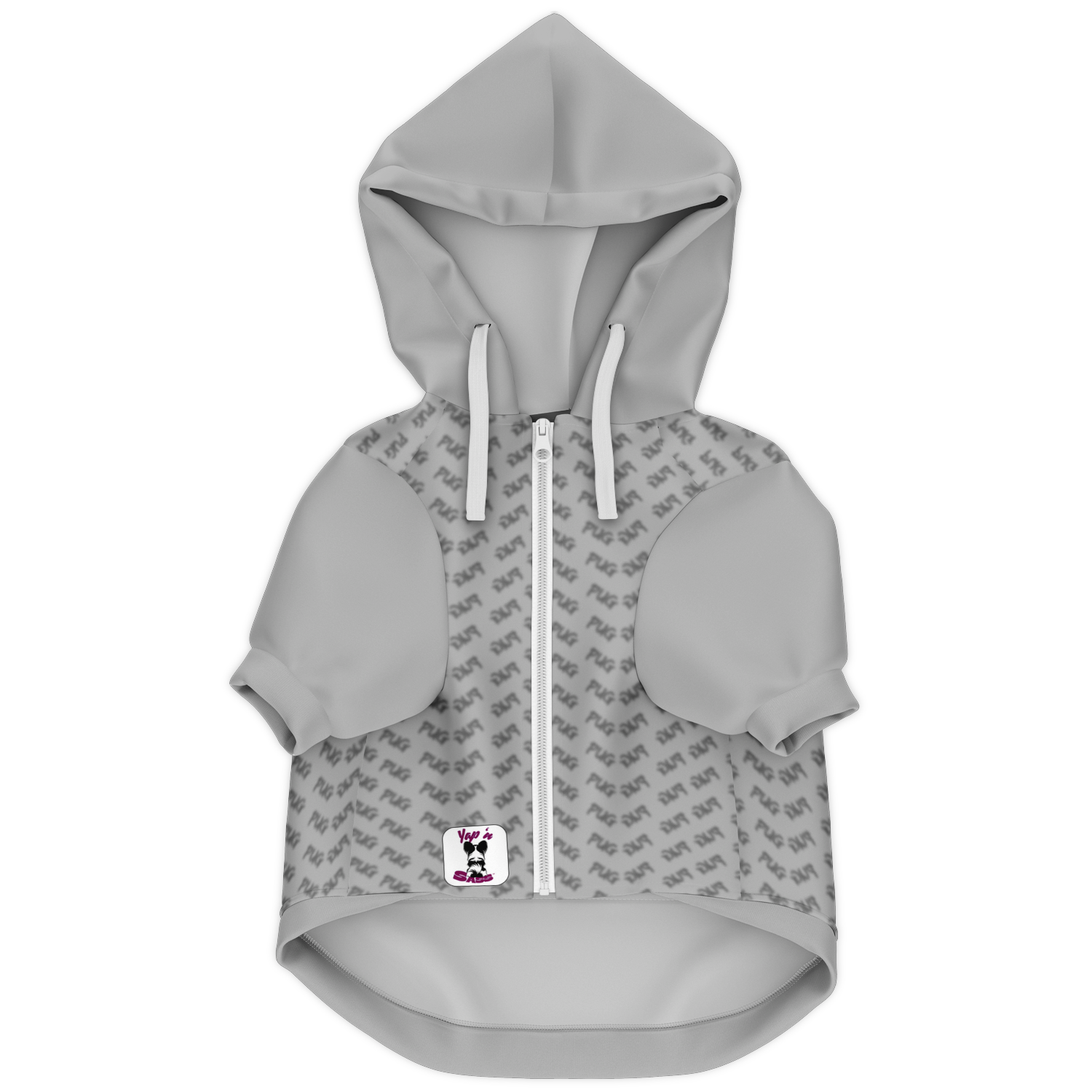 Pug Riz Hoodie | 95% Recycled | Heritage Series|  Lt Grey