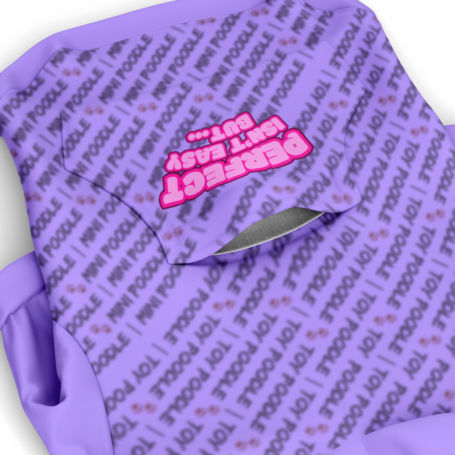 Poodle Perfect Isn't Hoodie | 95% Recycled | Heritage Series - Lt Purple