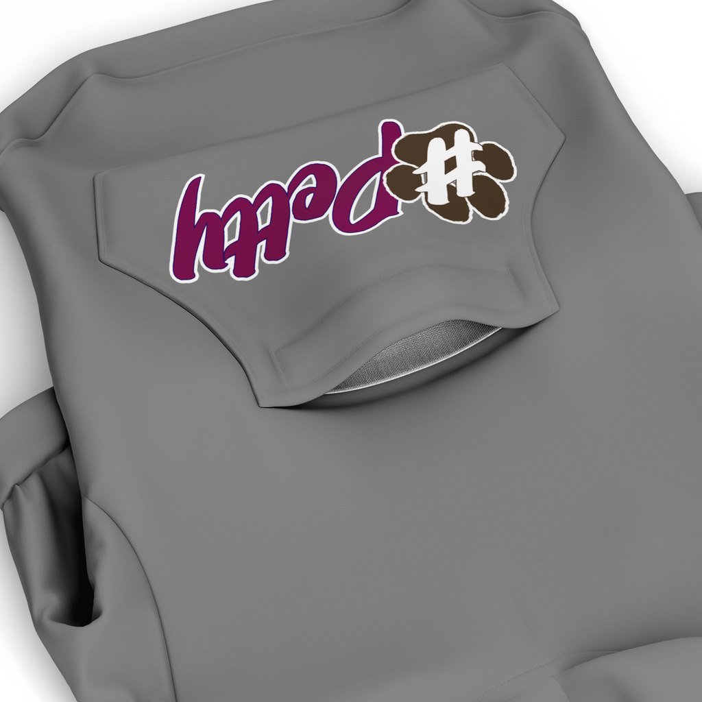 #Petty Paw Zip Hoodie | Recycled Fiber | Radical Audacity - Grey