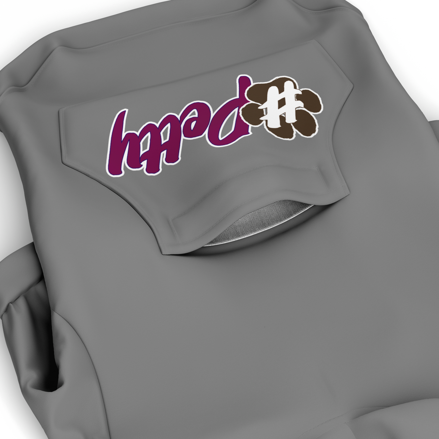#Petty Paw Zip Hoodie | Recycled Fiber | Radical Audacity - Grey