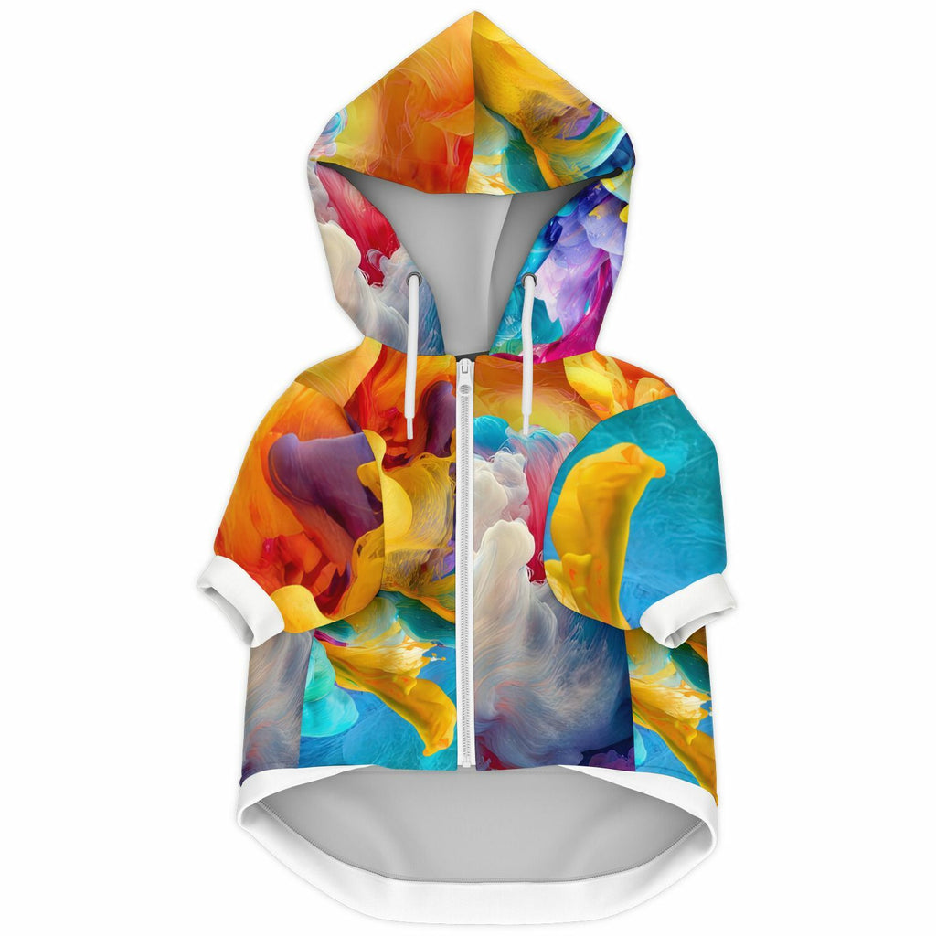 Vibrant Flow Hoodie | Recycled Fiber | All-Over Print