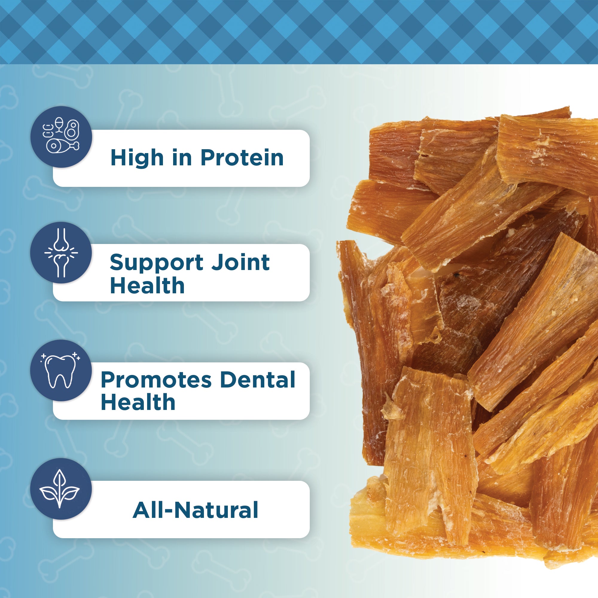 Small-Medium Beef Tendon Dog Chews | 5 Ct | Single-Ingredient | by Country Living