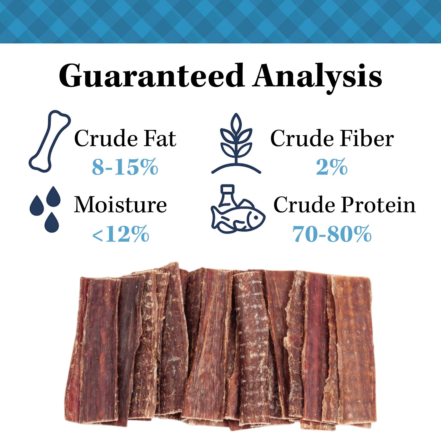 6-Inch Beef Gullet Flats | 20 Ct | Light Rawhide Alternative | Country Living