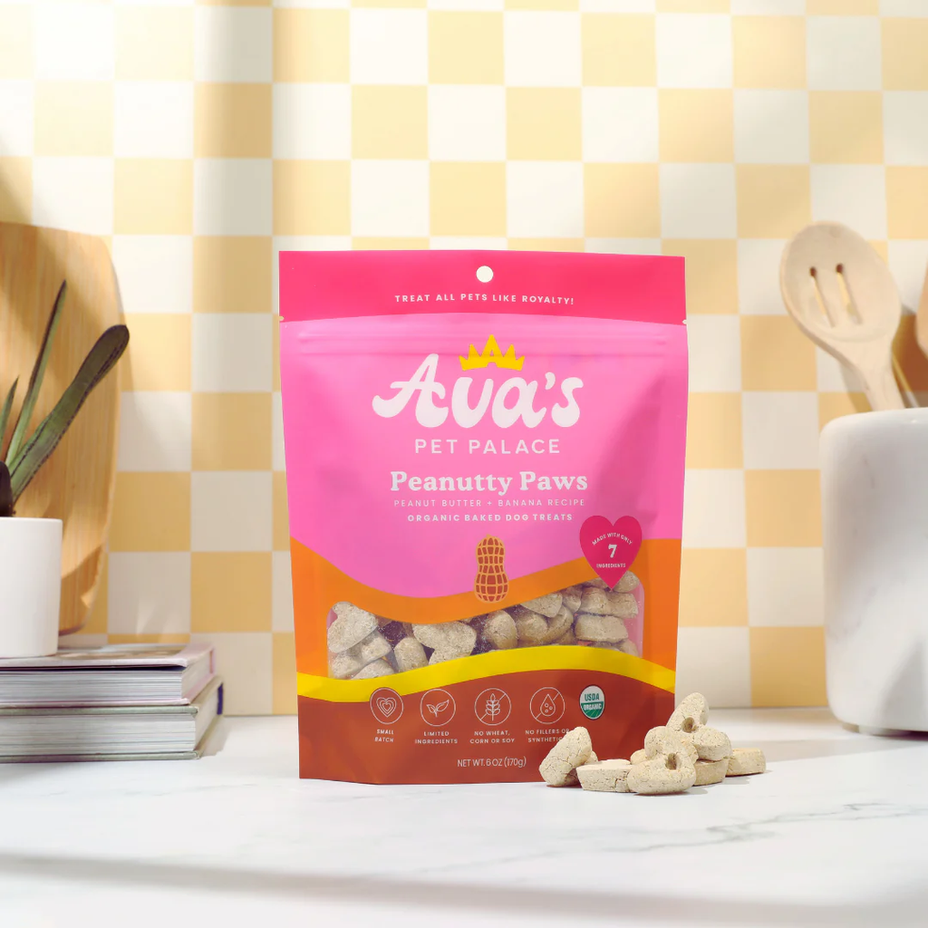 Organic Peanut Butter Dog Treats (Oven Baked) |  Ava's Pet Palace | (6 oz) / 2-Pack
