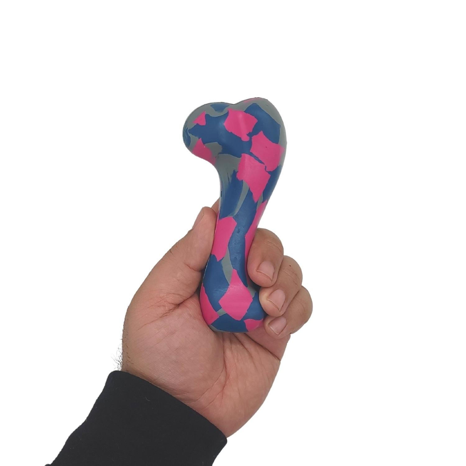 Natural Rubber Dog Bone Toy | Durable Eco-Friendly Small Dog Chew Toy | Size Small - 5.5 in
