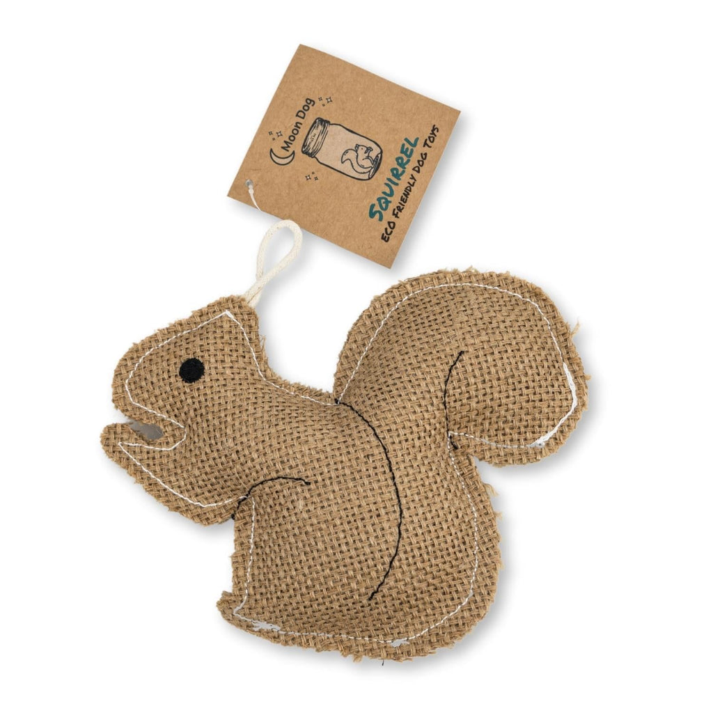 Natural Jute Squirrel Dog Toy | Durable Eco-Friendly Chew for Small Dogs | by Moon Dog