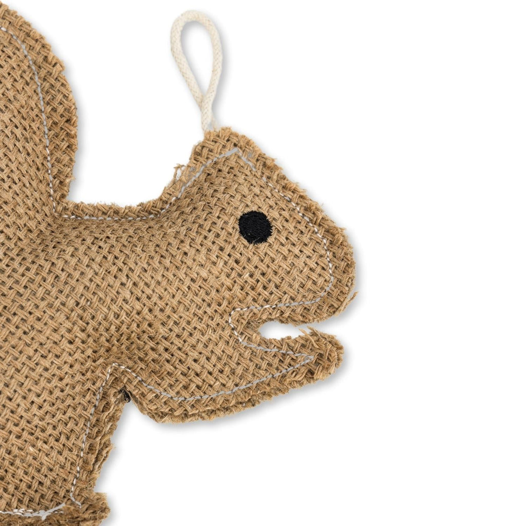 Natural Jute Squirrel Dog Toy | Durable Eco-Friendly Chew for Small Dogs | by Moon Dog