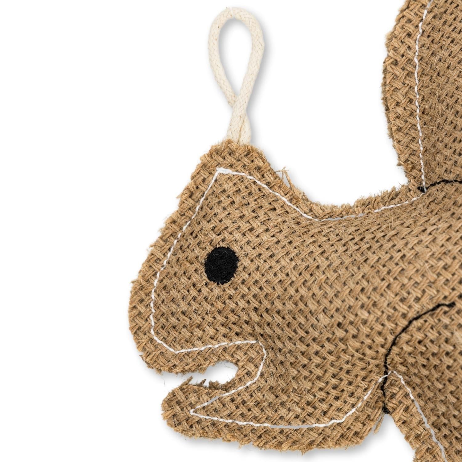 Natural Jute Squirrel Dog Toy | Durable Eco-Friendly Chew for Small Dogs | by Moon Dog