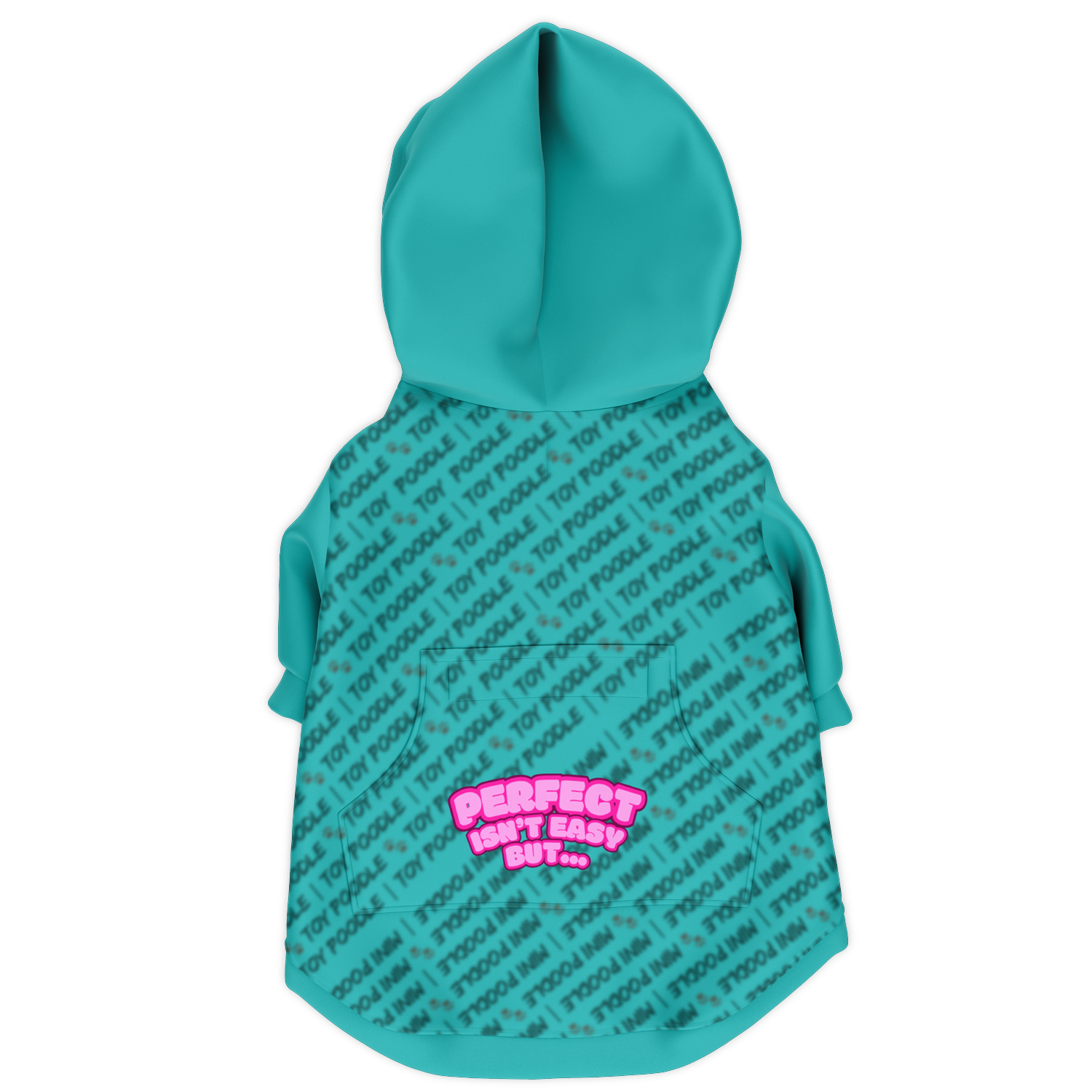 Poodle Perfect Isn't Hoodie | 95% Recycled | Heritage Series - Teal