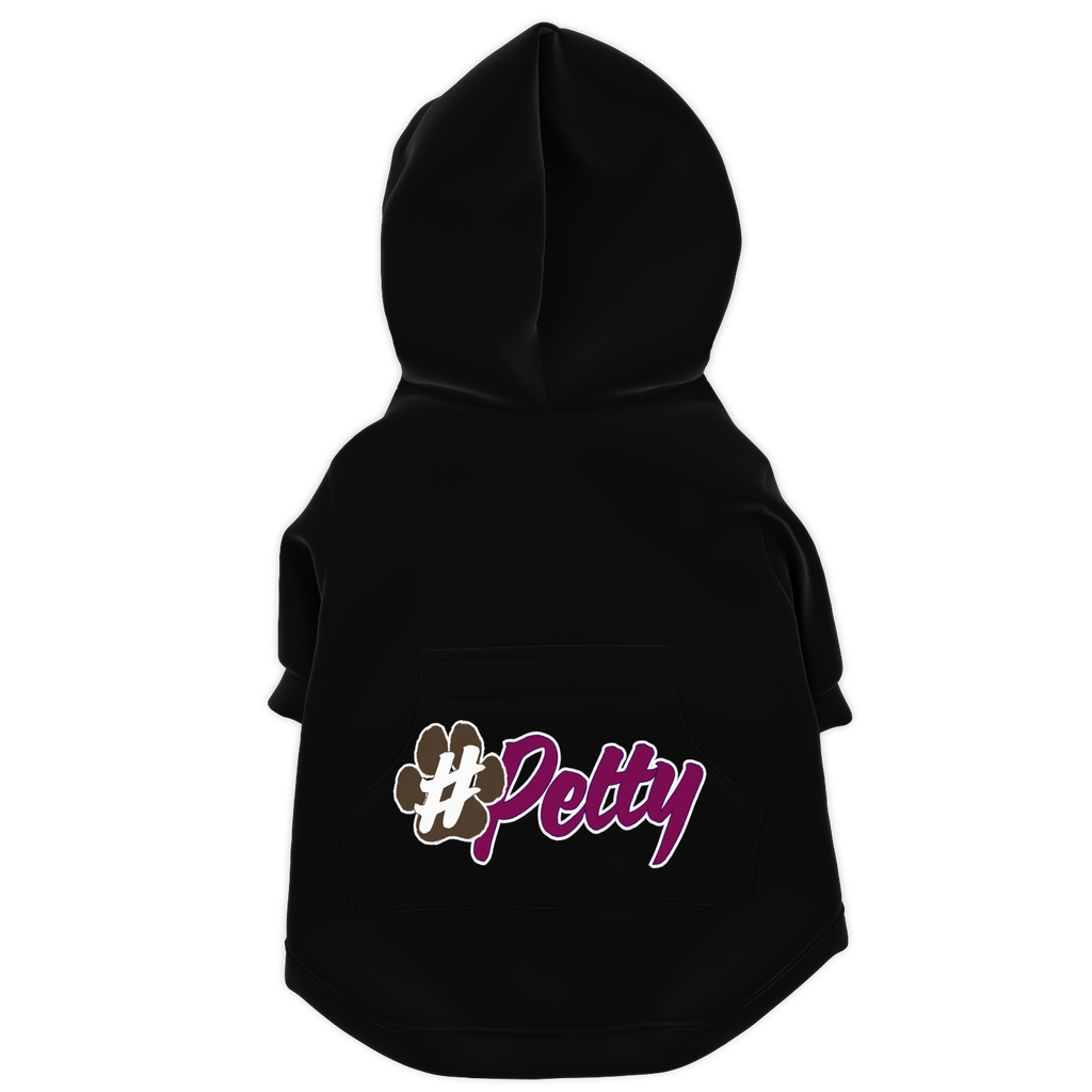 #Petty Paw Zip Hoodie | Recycled Fiber | Radical Audacity - Black