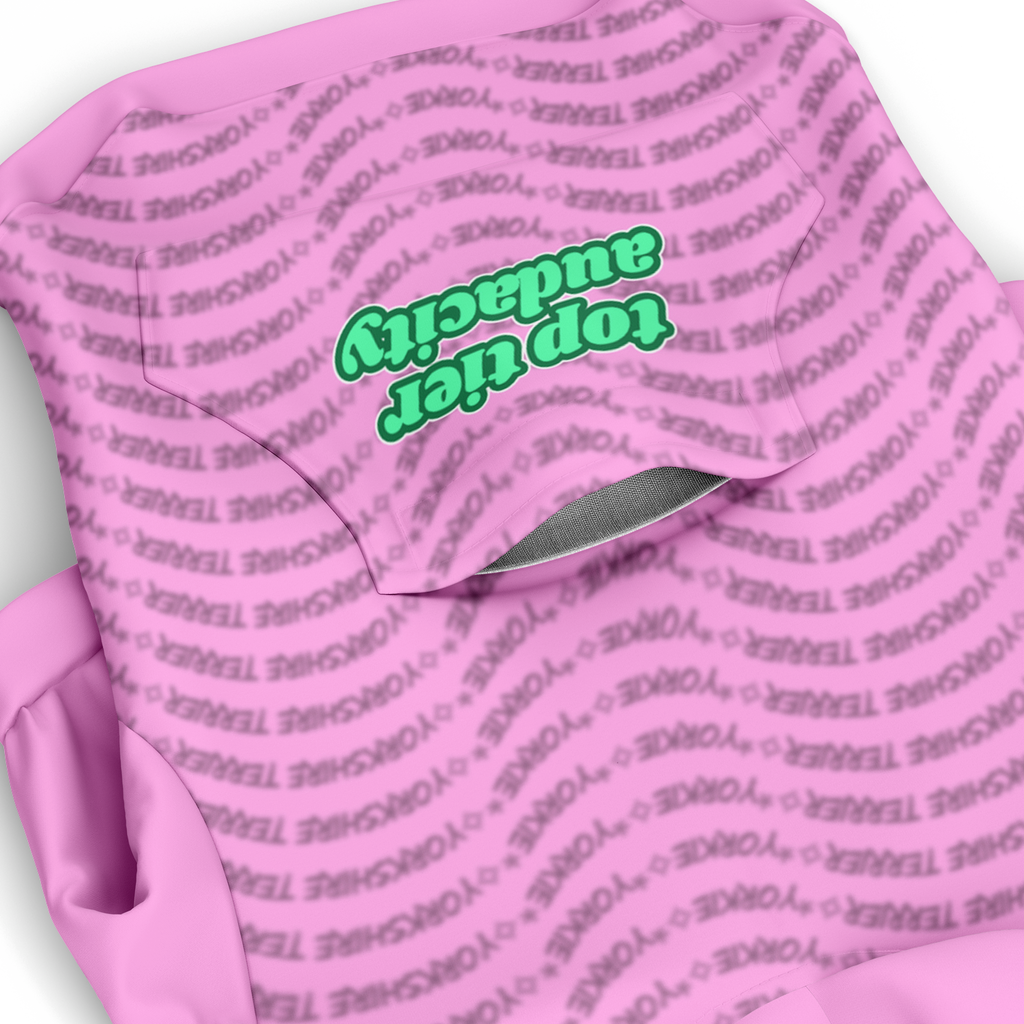 Yorkie Top Tier Hoodie | 95% Recycled | Lt Pink
