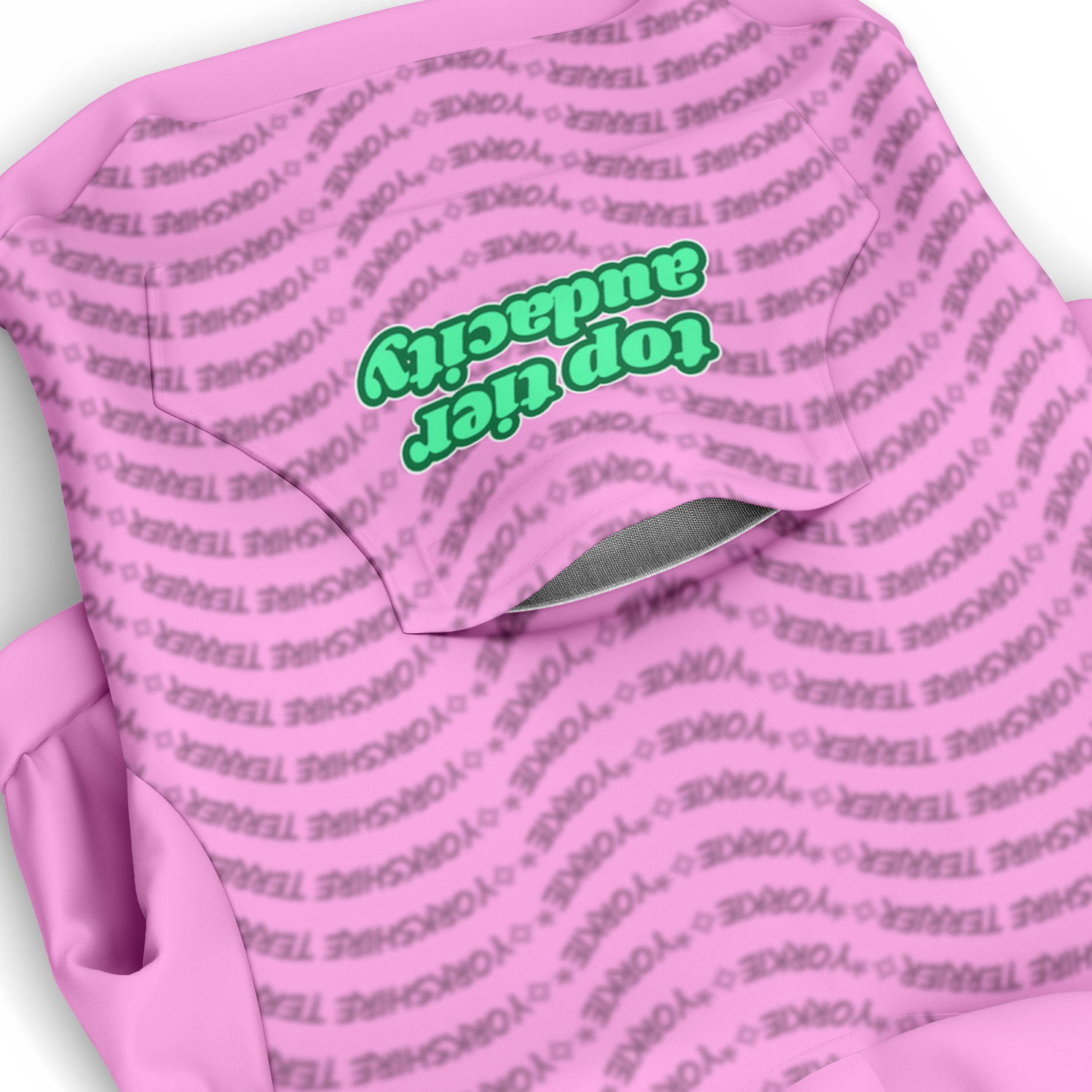 Yorkie Top Tier Hoodie | 95% Recycled | Lt Pink