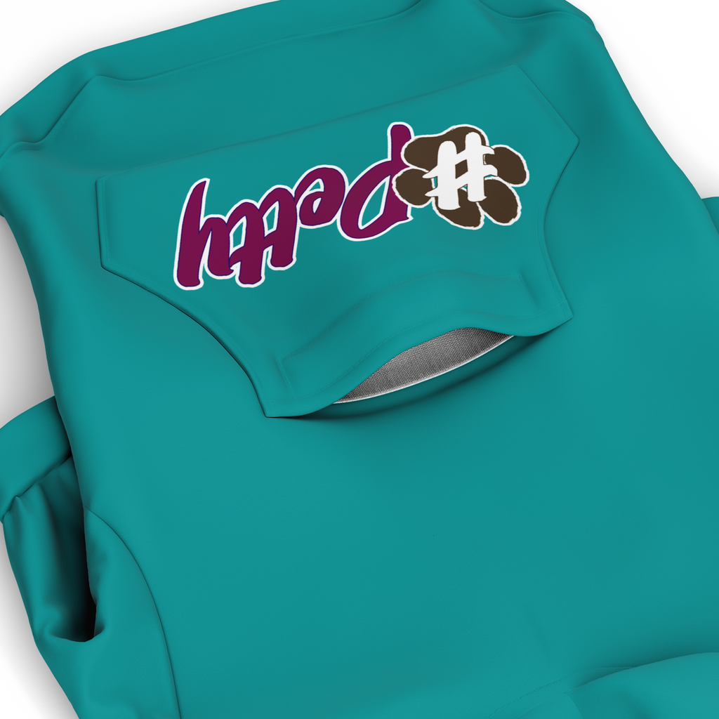 #Petty Paw Zip Hoodie | Recycled Fiber | Radical Audacity - Dk Teal