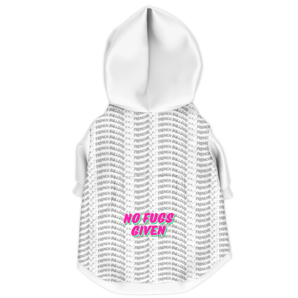 Frenchie No Fug Hoodie | 95% Recycled | White