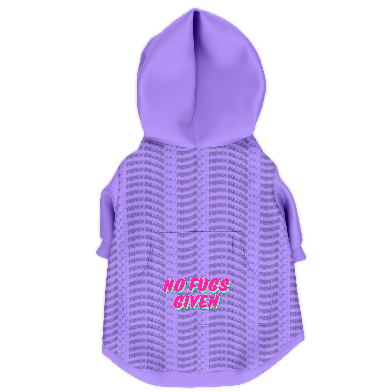 Frenchie No Fug Hoodie | 95% Recycled | Lt Purple