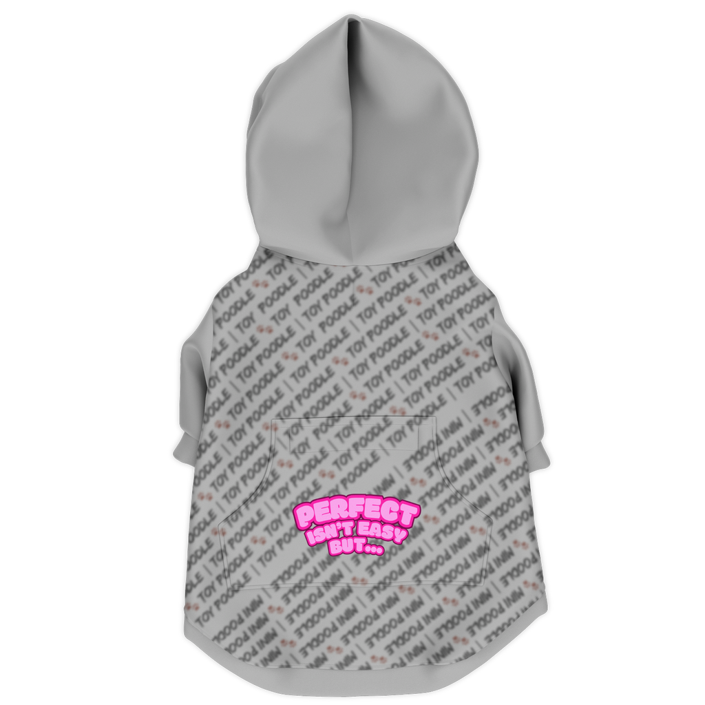 Poodle Perfect Isn't Hoodie | 95% Recycled | Heritage Series|  Lt Grey