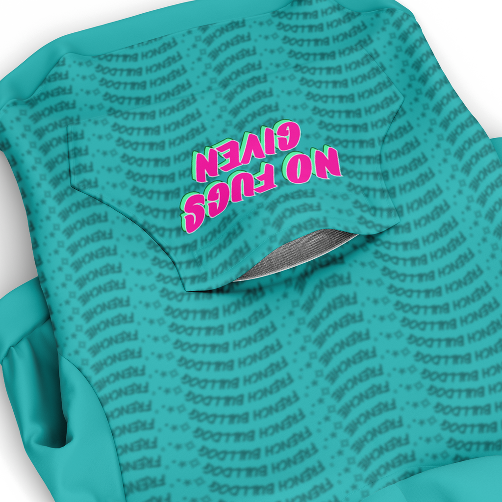 Frenchie No Fug Hoodie | 95% Recycled | Teal